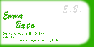 emma bato business card